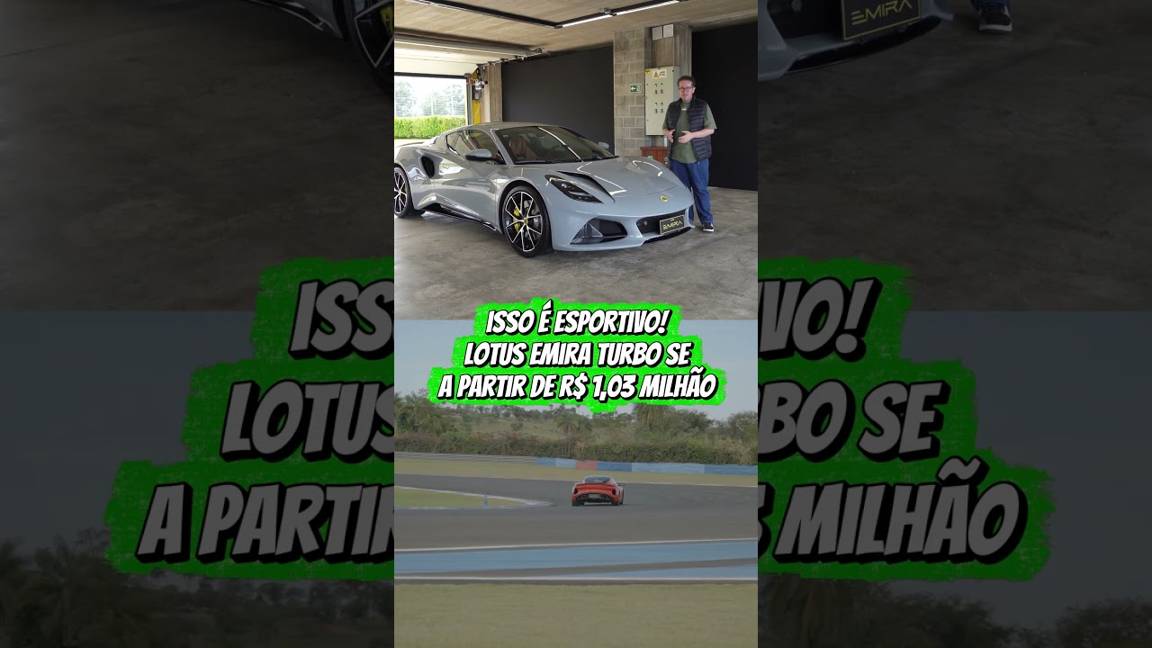 O ESPORTIVO QUE FALTAVA: Conheça o Lotus Emira Turbo SE por R$ 1,03 milhão! 🚙⚡