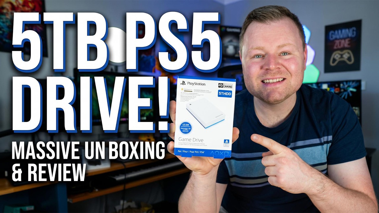 Seagate Game Drive for PS5 Unboxing – PS5 External HDD Performance Test | Is It Worth It?