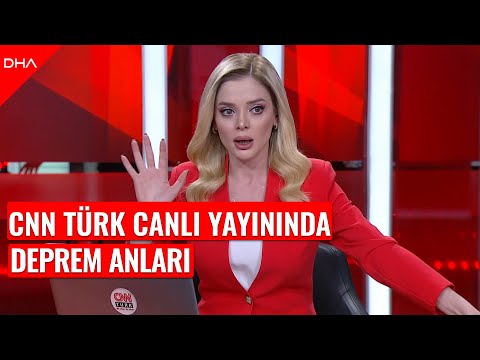 CNN Türk spikeri Meltem Bozbeyoğlu depreme canlı yayında yakalandı