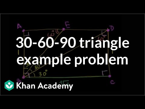 30 60 90 Triangle Example Problem Video Khan Academy