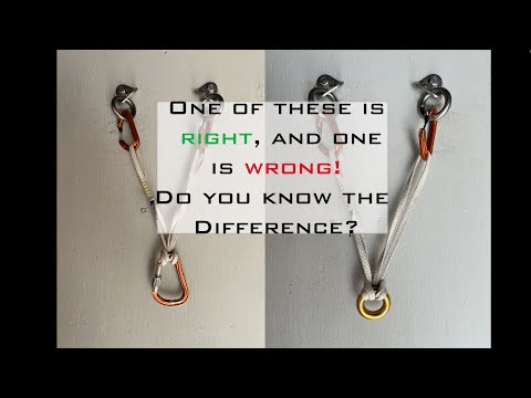 Climbing Anchors: The Girth Hitch Master Point (don't do this)
