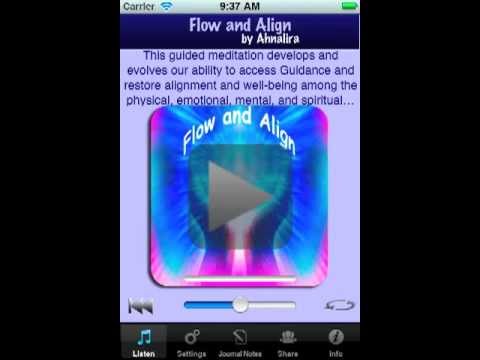 Flow and Align Guided Meditation iPhone App Demo
