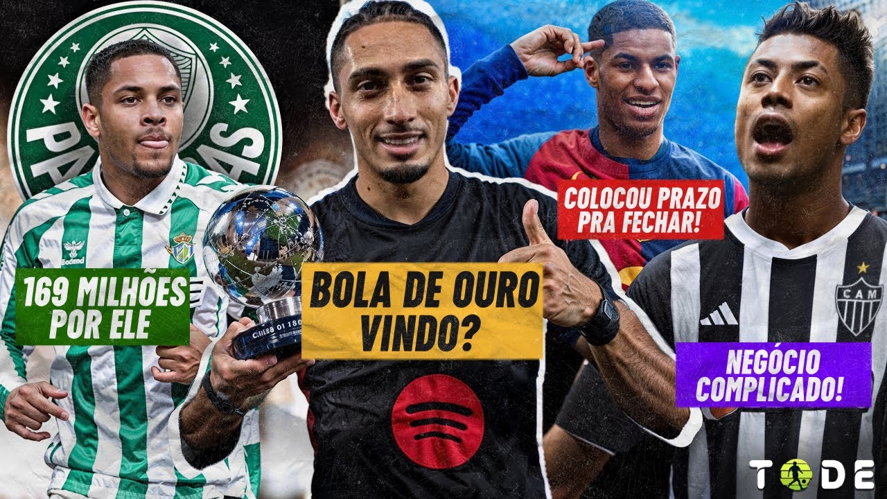 💰 PALMEIRAS AUMENTA OFERTA por V. ROQUE l RASHFORD no BARCELONA l RAPHINHA MELHOR do MUNDO ? e+