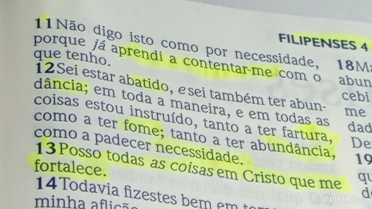 #26 Lendo a Bíblia com o Pastor - Filipenses 4:11-13 (TUDO POSSO NAQUELE QUE ME FORTALECE)
