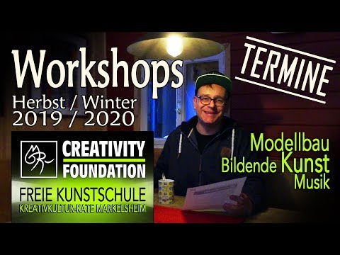 Die NEUEN Workshop-TERMINE ab Oktober 2019! :) #kunstmichiflash (WERBEVIDEO)