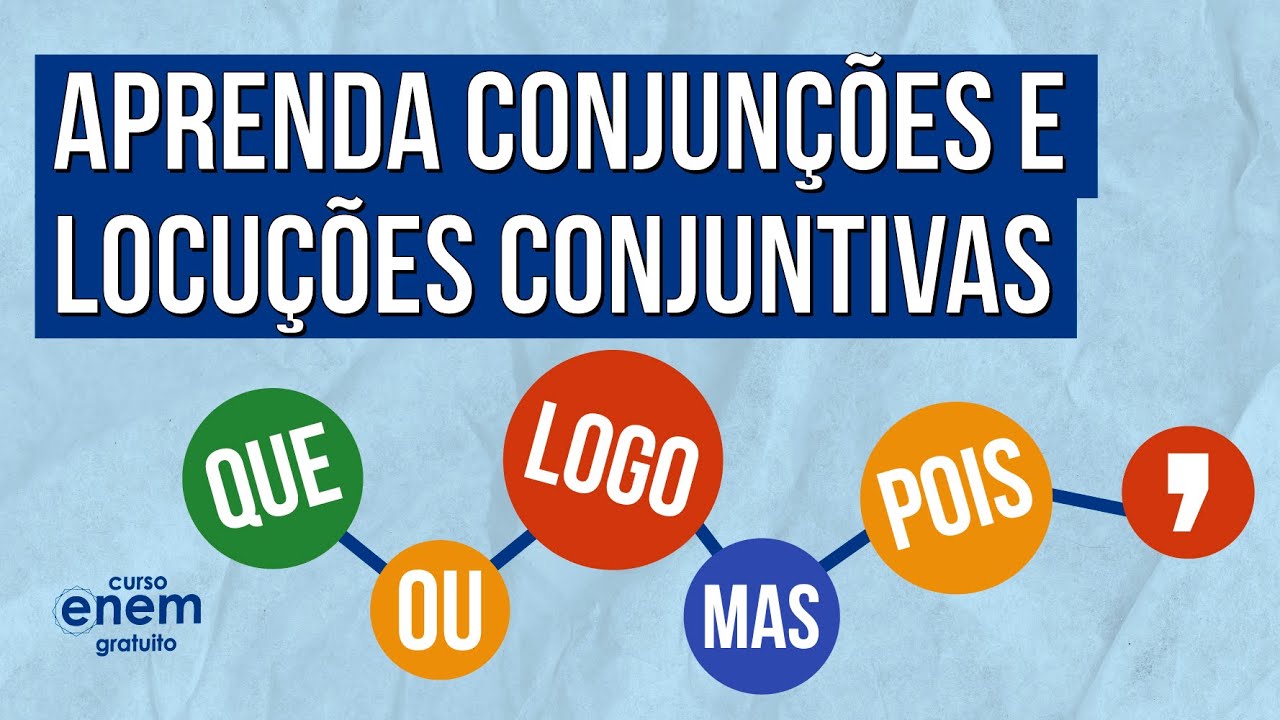 CONJUNÇÕES E LOCUÇÕES CONJUNTIVAS (COESÃO) | Resumo de Português para o Enem. Mercedes Bonorino