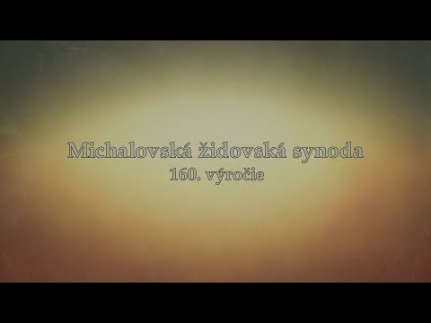 Špacirki po varošu - Michalovská židovská synoda 160. výročie