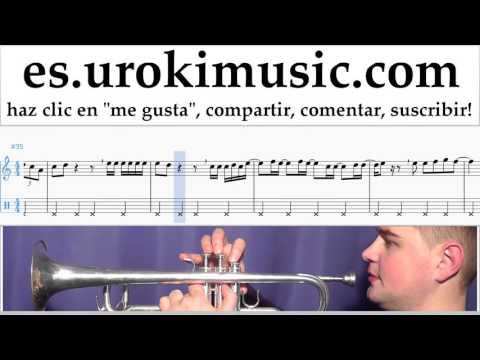 Tutorial de Trompeta Prince Royce Ft. Farruko - Ganas Locas Clases Notas Parte#2 um-nthli927