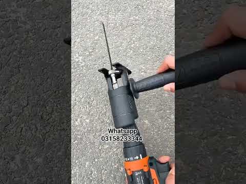 Jigsaw attachment drill convert Jigsaw machine #education #handtools #tool #powertools