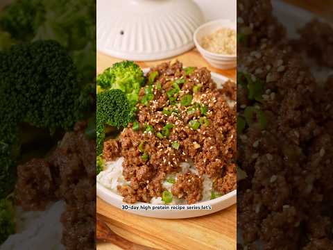 Day 2/30 of High Protein Recipes: Mongolian Ground Beef Rice Bowl