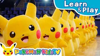 30 Pikachu Perform a March! | Learn & Play with Pokémon | Pokémon Kids TV​