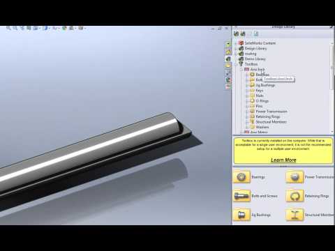 Adding Custom Parts to SolidWorks Toolbox
