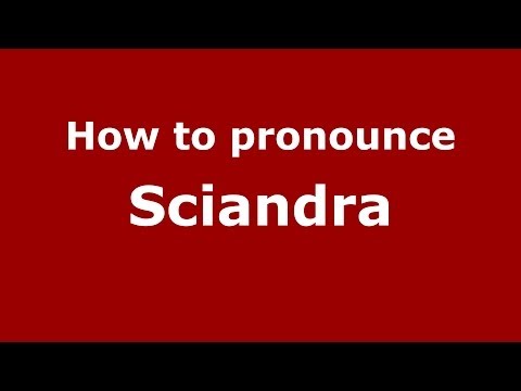 How to pronounce Sciandra (Italian/Italy) - PronounceNames.com