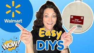 QUICK & EASY Walmart DIY Crafts Using WOOD ROUNDS