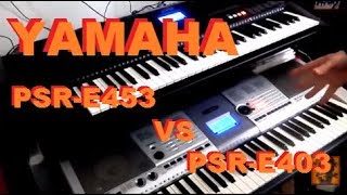 Entry-level vs High-end: Yamaha PSR-E403 compared to PSR-E453