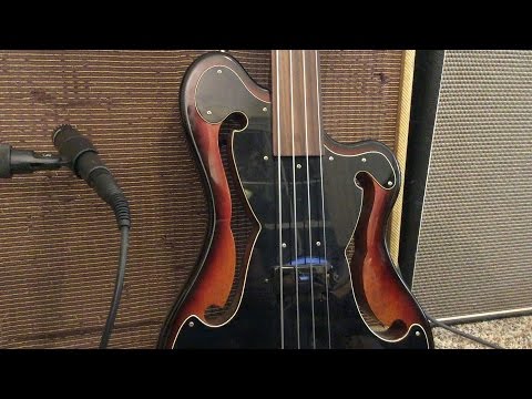 Eastwood MRG Series EUB-1 Mahogany Body Maple Neck 4-String Fretless Electric Bass Guitar image 5