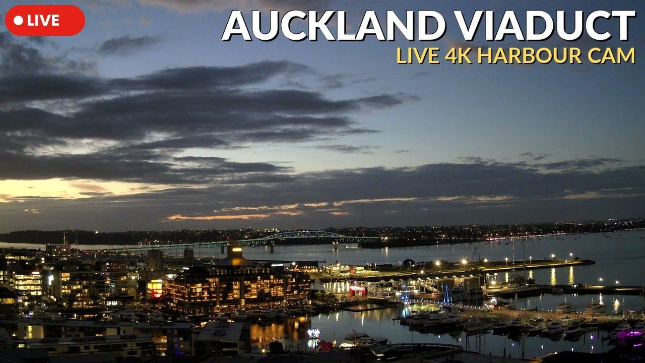 Live webcam view of Viaduct Harbour & Harbour Bridge