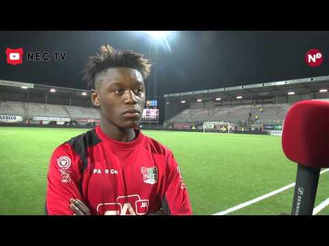 Reactie Anthony Limbombe na FC Emmen-N.E.C.