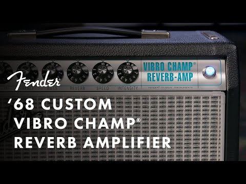 Fender 1968 Custom Vibro Champ 5-Watt Reverb Guitar Amp (Black)