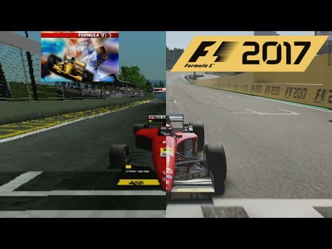 F1 2017 Vs Formula 1 (1995) (PS1) - Ferrari F412 T2 Hotlap Comparison
