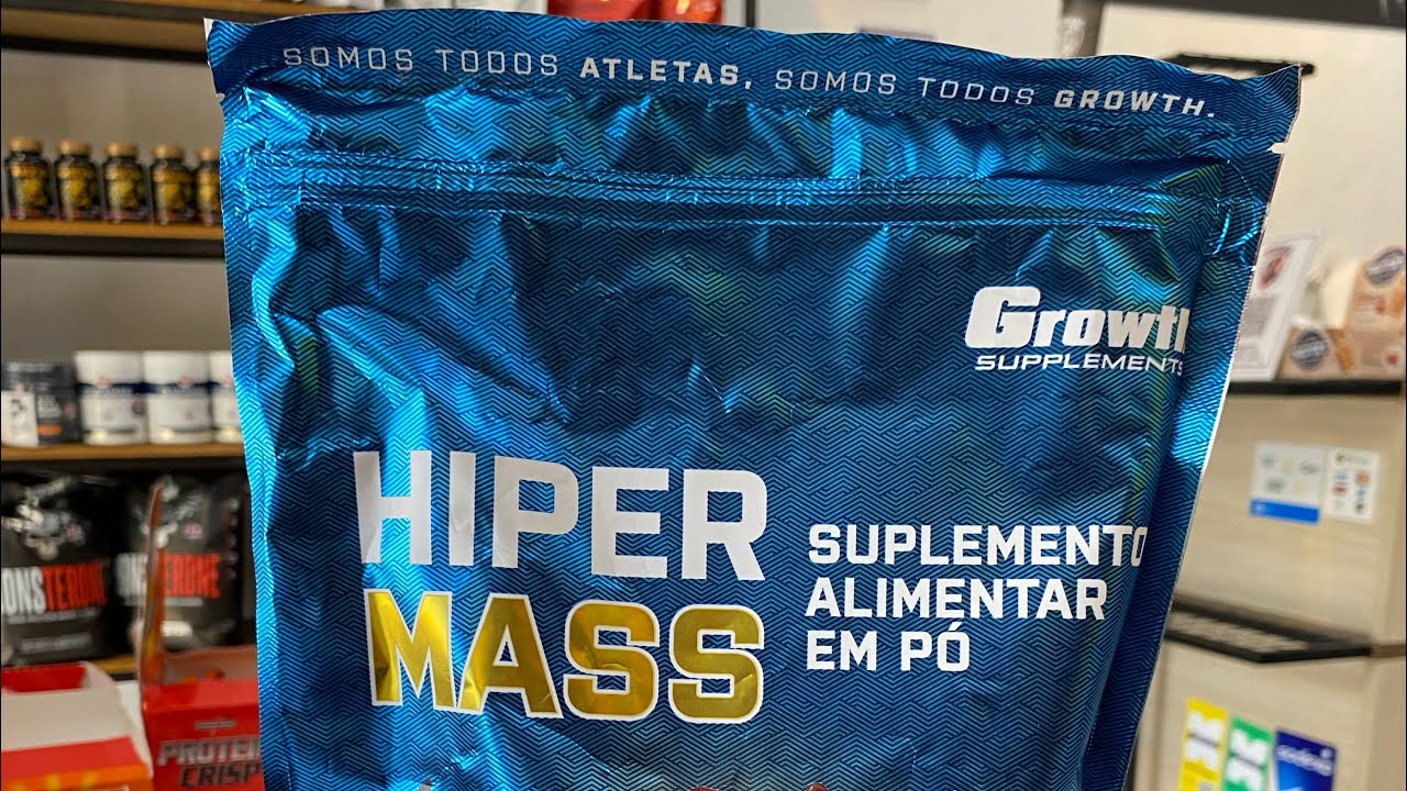 Miniatura da avaliação em vídeo de Suplemento Growth Hiper Mass 1kg Sabor Chocolate