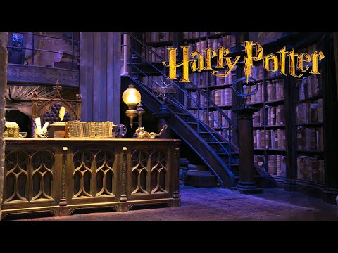 Dumbledore's Office✨🔮Study Ambience Rainy Hogwarts Tower