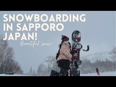 SNOWBOARD AT SAPPORO KOKUSAI Ski Resort | Winter 冬