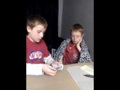 The talking deck magic trick!