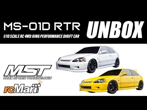 MST MS-01D EK9 1/10 4WD RTR Drift Car Unbox!