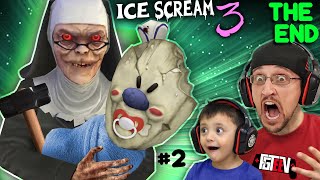 ICE SCREAM 3: The End! Baby Rod&#39;s Mom is EVIL NUN! (FGTeeV Pt. 2 Funny Gameplay Glitches / SKIT)