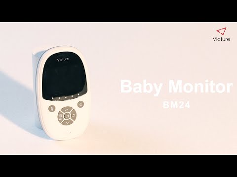 Victure Babyphone Caméra BM24 2.4 GHz Communication Bidirectionnelle Vision Nocturne
