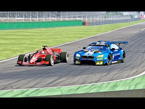 Ferrari F1 2018 vs BMW M6 GTE - Monza