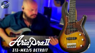 Video thumbnail for Aria Pro II // 313-MK2/5 DETROIT Bass Review by Rumblin Man