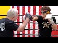 WATCH AS BLAIR COBBS MIMICS MANNY PACQUIAO ON MITTS WITH FREDDIE ROACH! DISPLAYS SPEED & POWER