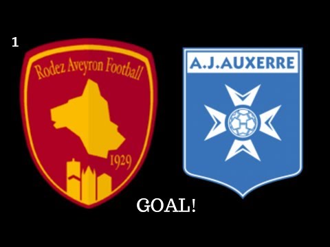 Rodez AF - AJ Auxerre [1-0] (Goal 1') by Ugo Bonnet