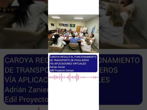 Colonia Caroya aprueba las aplicaciones móviles para brindar servicio de transporte de pasajeros