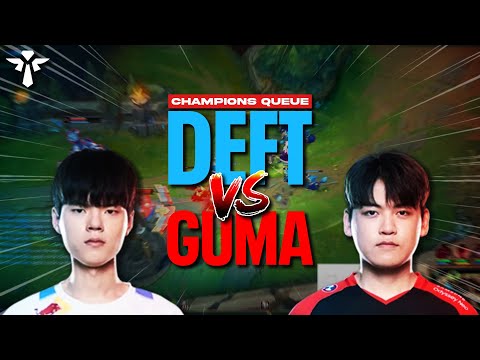 DEFT vs GUMAYUSI in Champions Queue! I made Deft say Naisu!