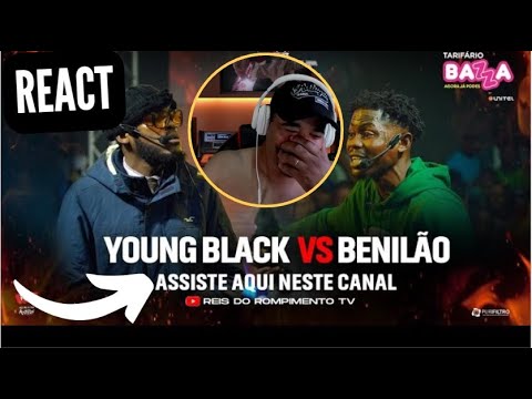 RRPL - YOUNG BLACK VS BENILÃO (BRASILEIRO REACT) #rrpl #angola #gladiadores