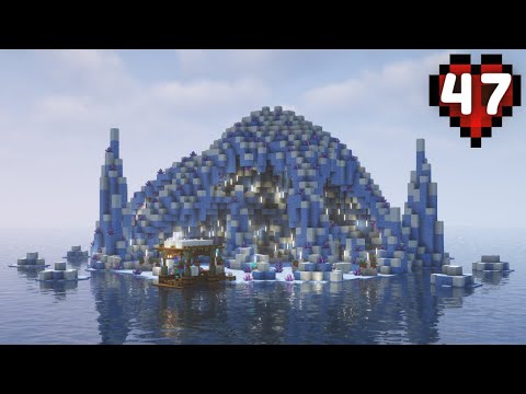 WaxFraud - Building a POLAR BEAR ICEBERG in Hardcore Minecraft 1.20