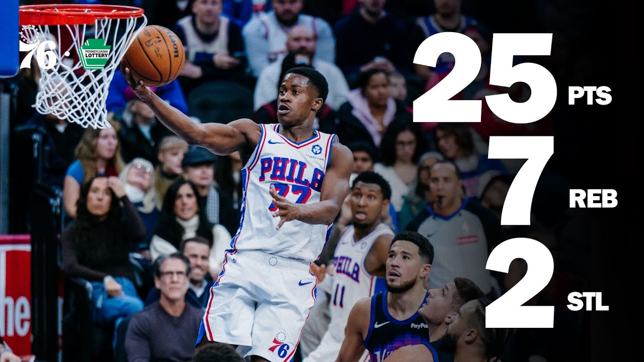 VJ Edgecombe Scores a Team-High 25 Points