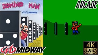 Domino Man Arcade ( Midway 1983 ) 4k Gameplay