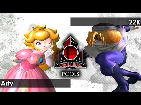 Melee: Arty (Peach) V 22K (Sheik) - Obelisk 77 Tournament SSBM