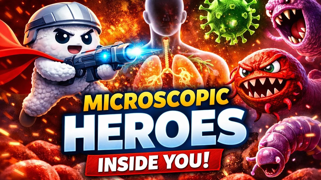 Discover Your Body’s Secret Micro Heroes — Tiny Cells, Big Impact! #immunesystem #biologyanimation