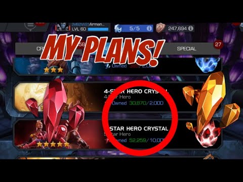 MY PLANS WITH MY 50K 5 STAR SHARDS AND 30K 4 STAR SHARDS! (MCOC)