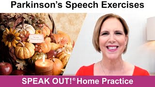 Parkinson’s Speech Exercises: THANKSGIVING
