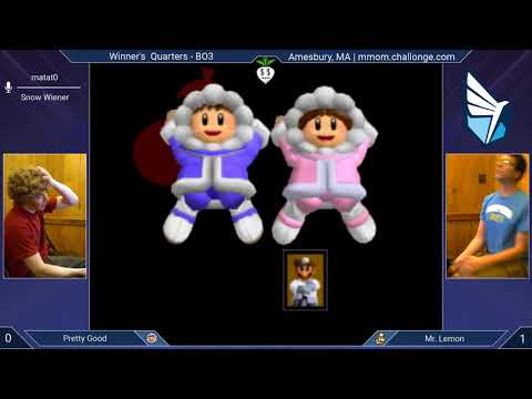 MMOM155 SSBM - Pretty Good (Ice Climbers) vs. Mr. Lemon (Dr. Mario) - Melee WQF