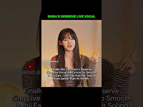 Finally we got Rora's Deserve Live Vocal.✨ #babymonster #베이비몬스터 #rora #로라 #shorts