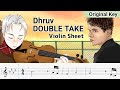 Dhruv - Double Take (Play Along Violin Sheet)