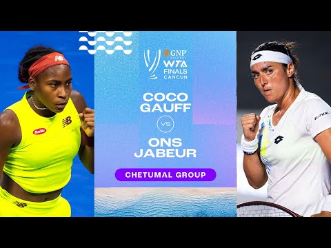 Coco Gauff vs. Ons Jabeur | 2023 WTA Finals Group...