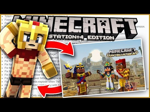 AGGIORNAMENTO EGIZIO su MINECRAFT PS4!😱 AGGIORNAMENTO ACQUATICO SCOMPARSO!? ( XBOX PE PC WIIU PS3 )